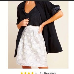 Anthropologie Maeve Dotted Jacquard Skirt